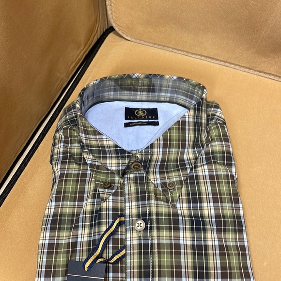 Saltaite Mens Long sleeve button down woven shirts - Picture 3 of 7